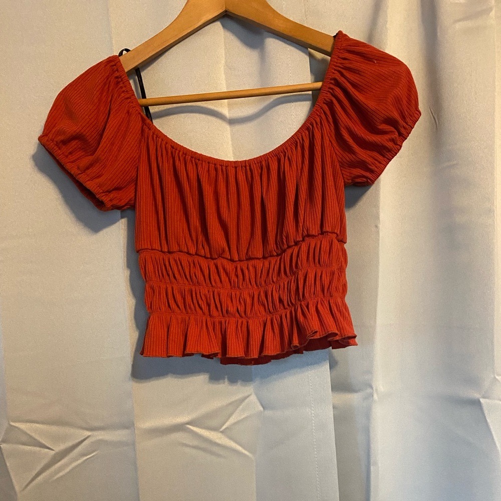 Forever 21 burnt orange crop top
